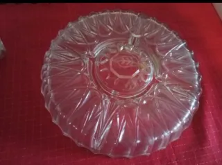 Piatto da portata in vetro