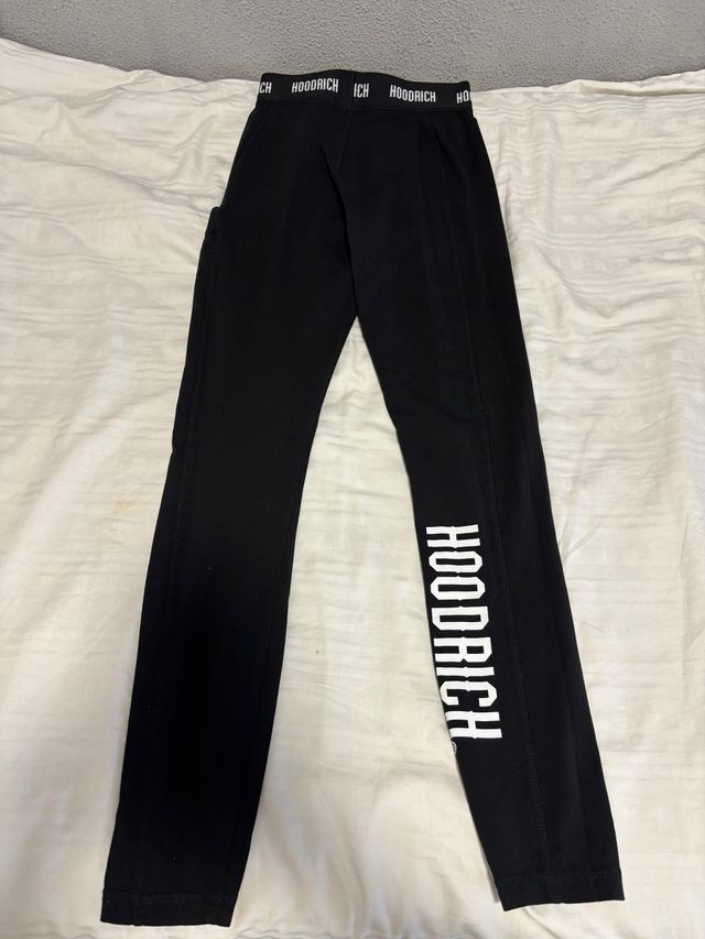 Mallas negras Hoodrich con bolsillo para movil