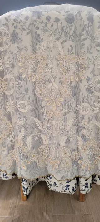 Traje de Fallera azul y blanco