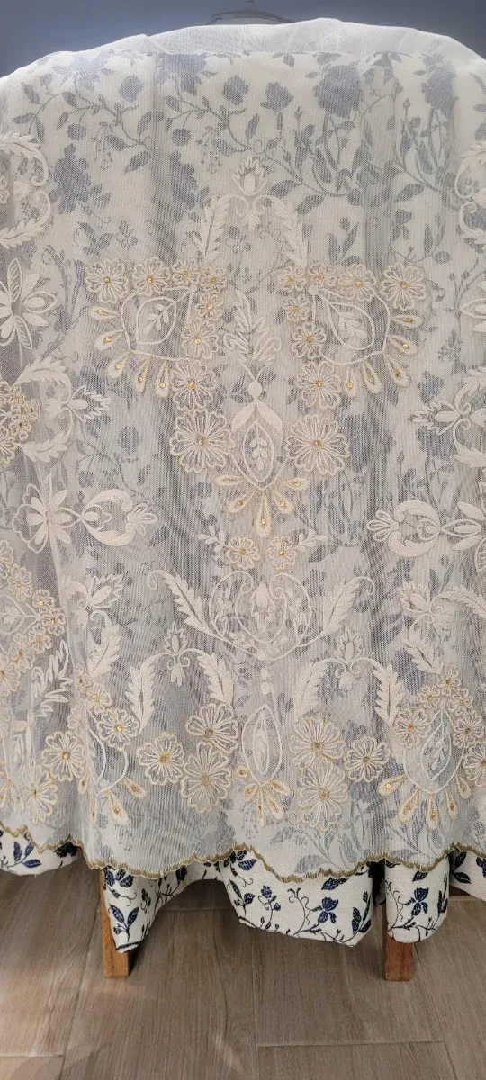 Traje de Fallera azul y blanco