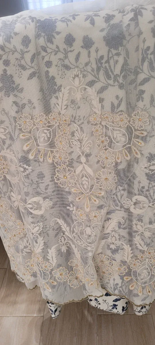 Traje de Fallera azul y blanco