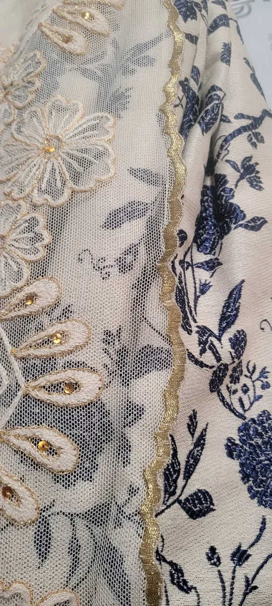 Traje de Fallera azul y blanco