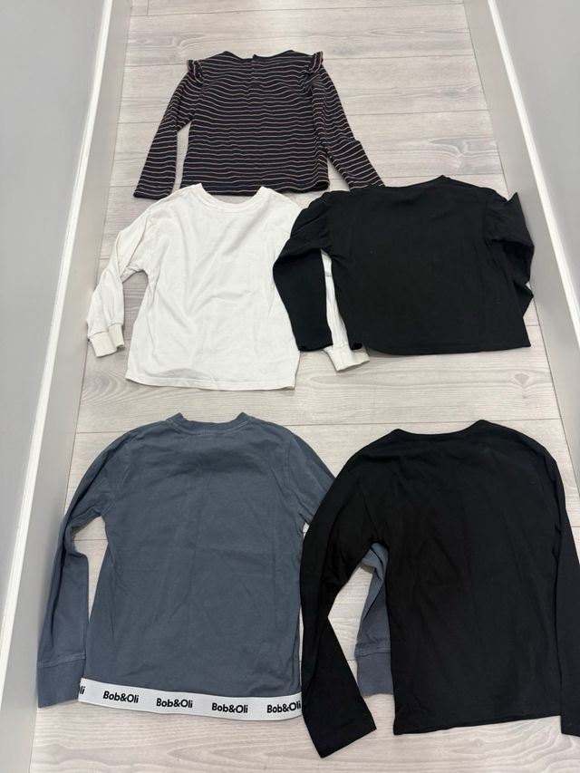 Lote 5 camisetas y 1 jersey niña 7-8 años