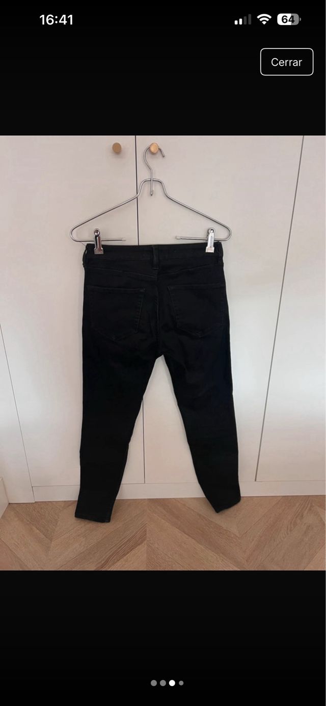 Vaqueros skinny negros Mango Talla 36