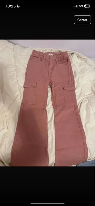 Pantalón cargo rosa