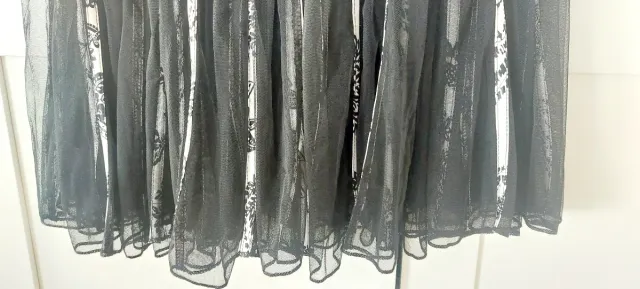 Vestido CHAPS Talla M Rayas Tul