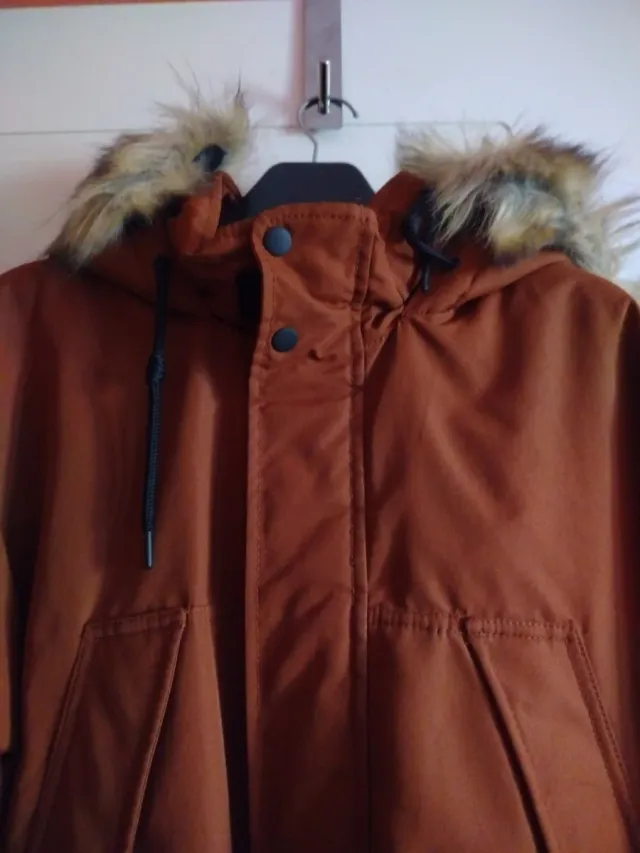 Chaquetón Bershka Marrón Talla L