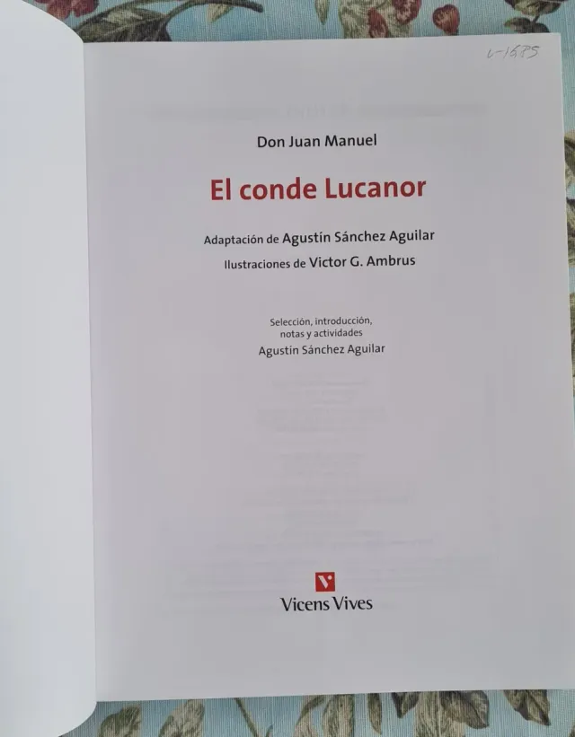El conde Lucanor, ESO. Material auxiliar (Spani...