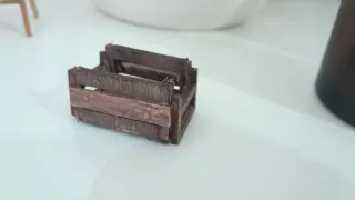 Caja miniatura belén madera