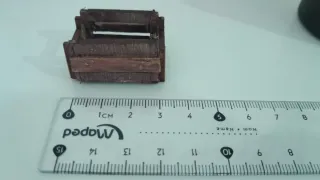 Caja miniatura belén madera