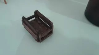 Caja miniatura belén madera