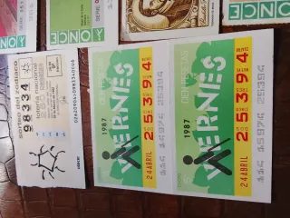Lotería Nacional Billetes Antiguos