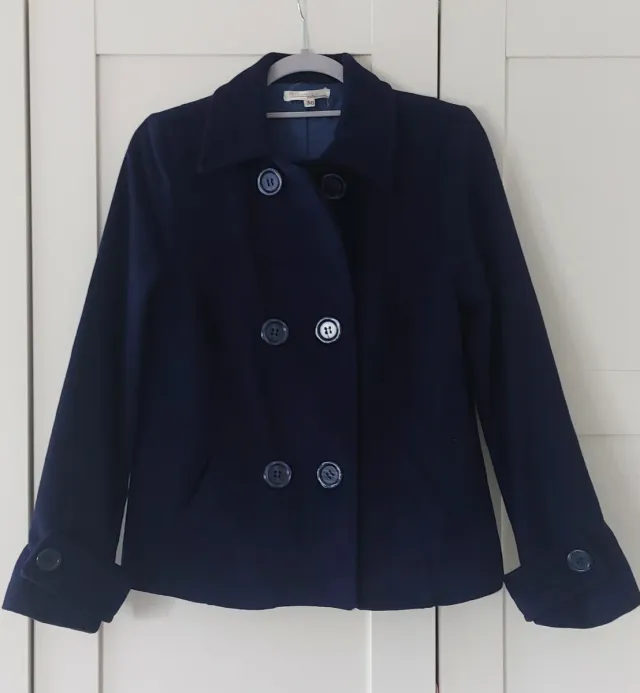 Abrigo azul marino talla S