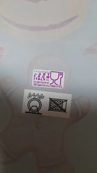 Piatto decorativo natalizio in vetro