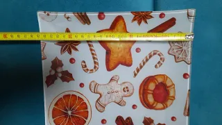 Piatto decorativo natalizio in vetro