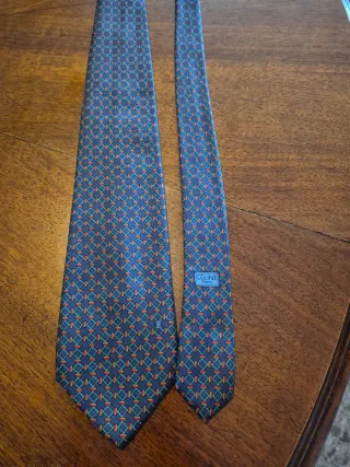 Corbata Celine Azul Multicolor