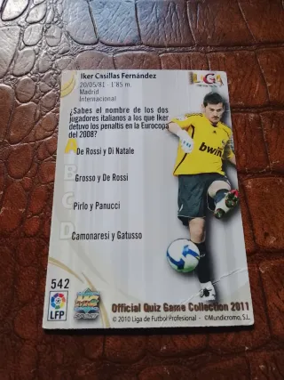 Cromo Casillas TOP 1 Real Madrid