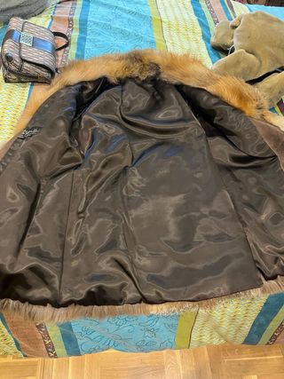 Abrigo de pelo de zorro