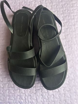 Sandalias negras plataforma talla 37