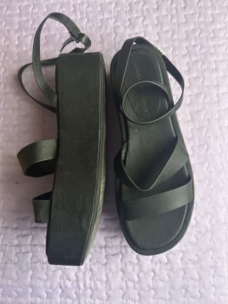 Sandalias negras plataforma talla 37