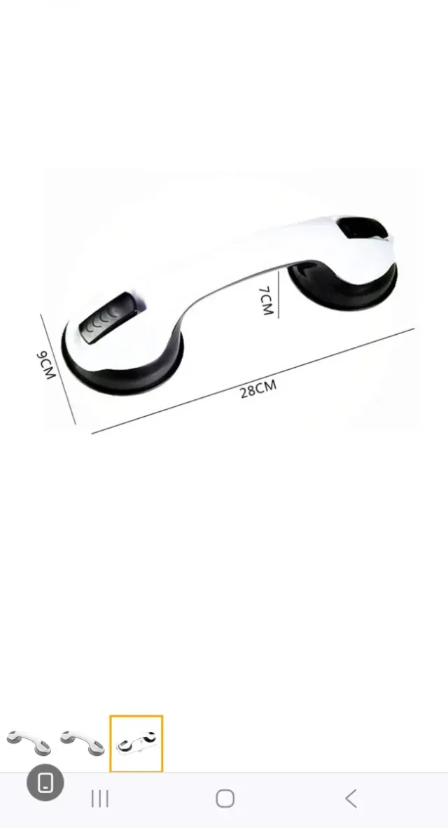 Asidero de ventosa para baño o ducha