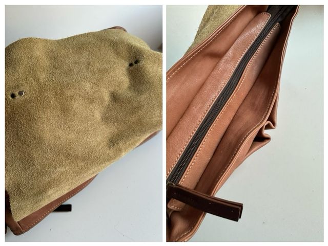 Bolso DTT Piel Marrón/Rosaceo