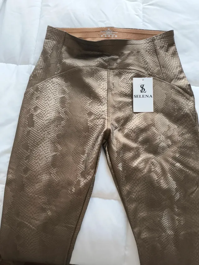 Pantalón XL efecto piel serpiente