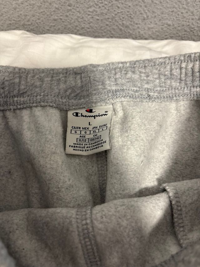 Chándal Champion Gris Niños Talla M