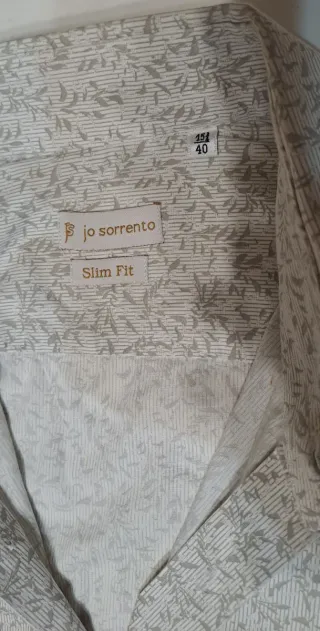 Camicia JO SORRENT fantasia righe e foglie