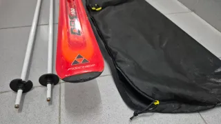 Esquís Fischer DRS 100 Flash + bastones + funda