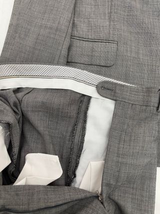 Traje de caballero gris cheviot