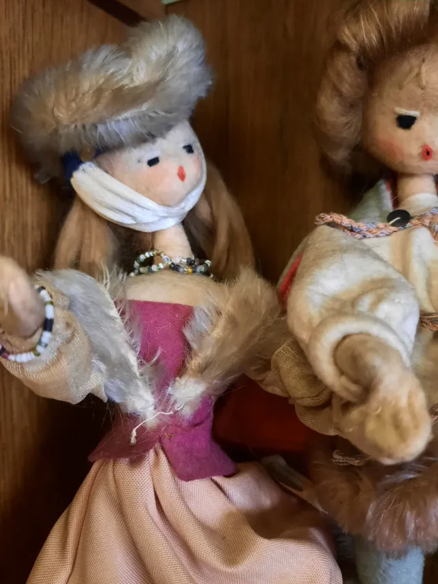 Pareja muñecos fieltro Portugal