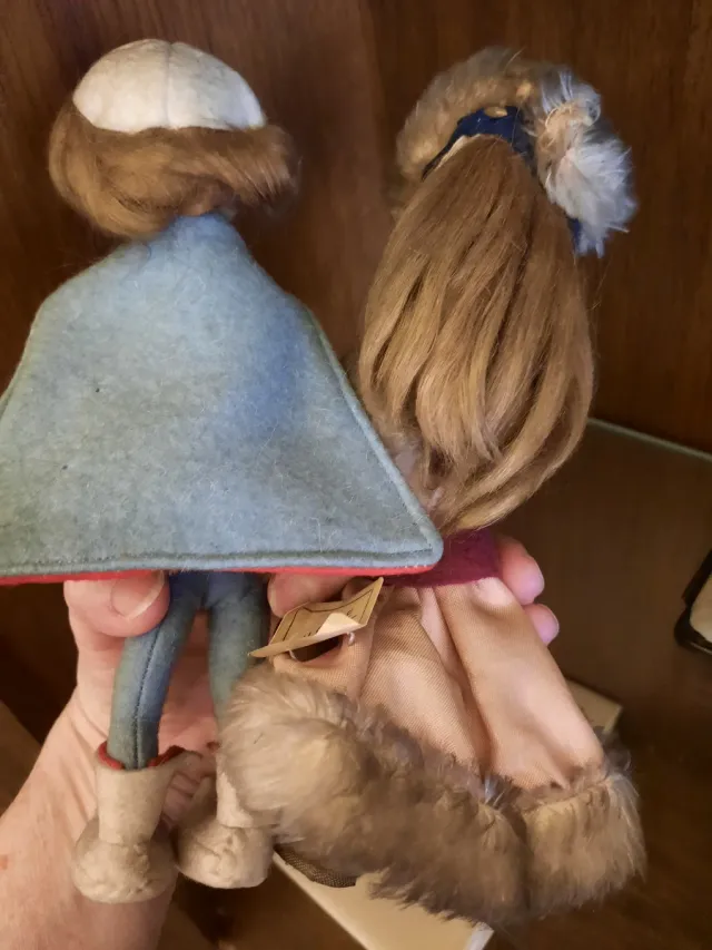 Pareja muñecos fieltro Portugal