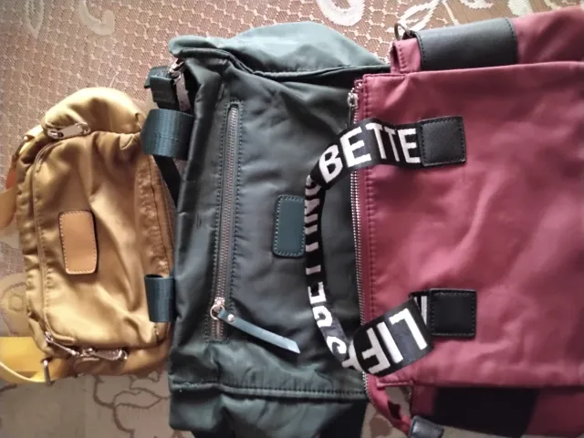 Bolsos y mochilas mujer: oro, verde, rojo