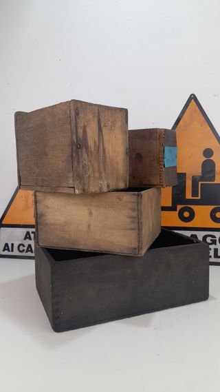 Scatole in legno vintage