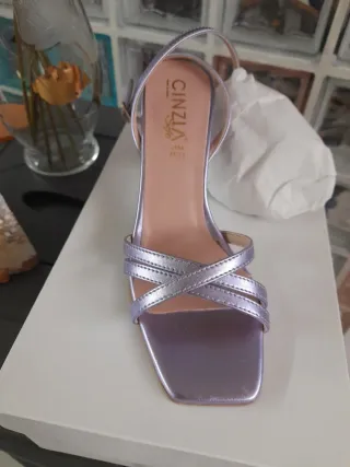 Sandali eleganti Cinzia soft viola