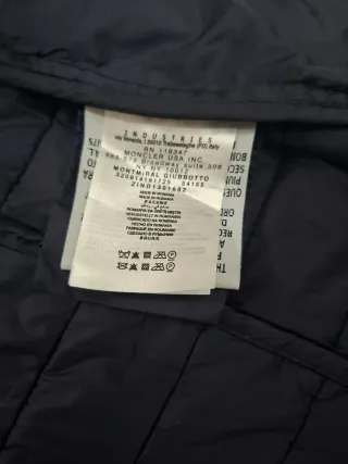 Chaqueta Moncler Azul Vintage Original