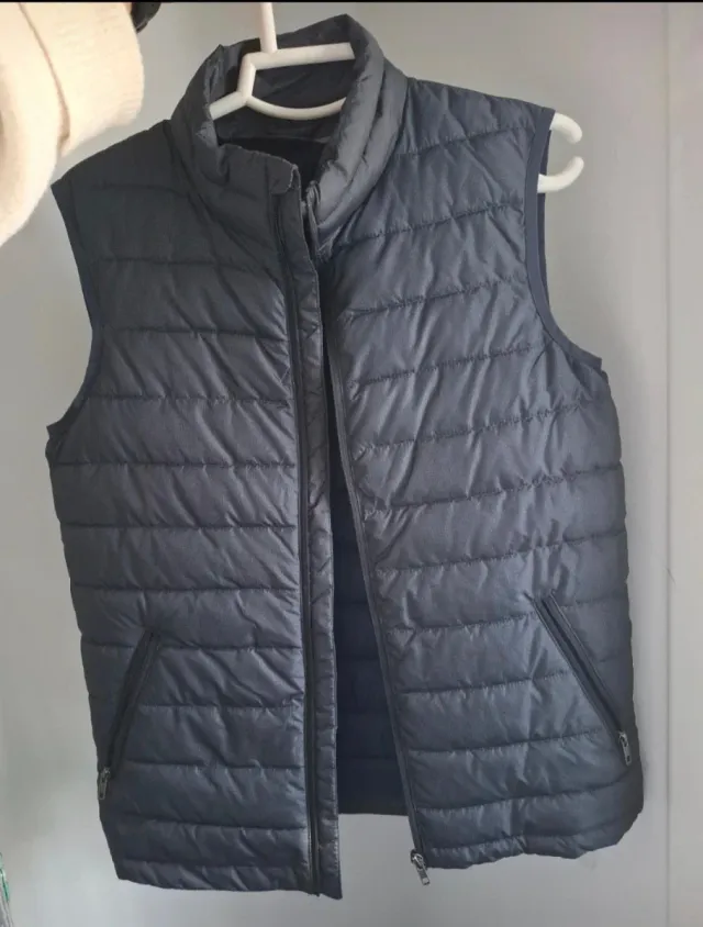 Chaleco acolchado azul hombre