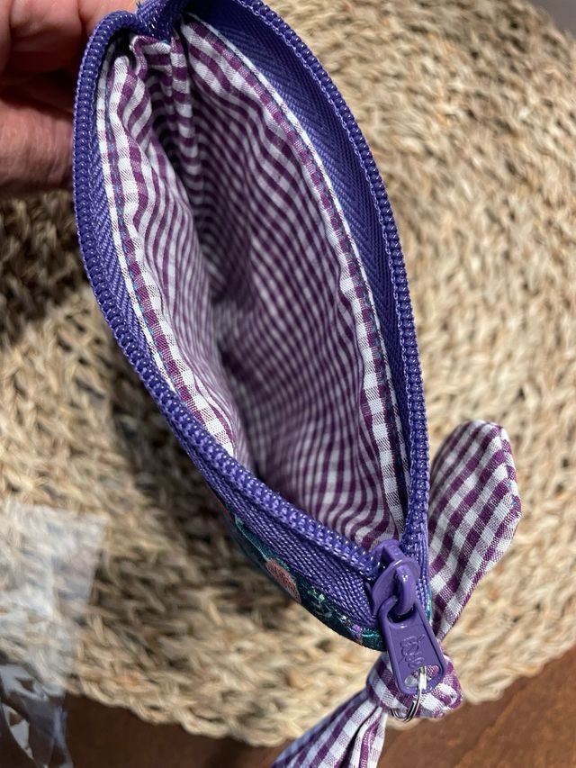 Neceser forrado estampado pavo real