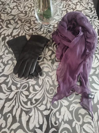 Guantes y pañuelo mujer