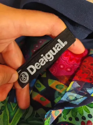 Falda Desigual Talla 40 Multicolor