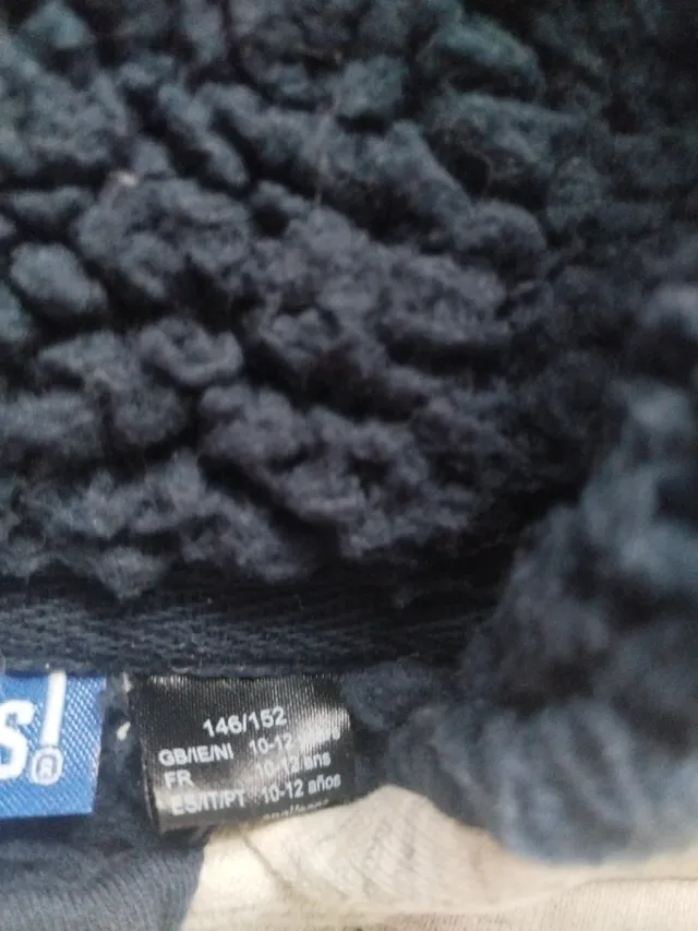 Chaqueta borreguito gris 11-12 años