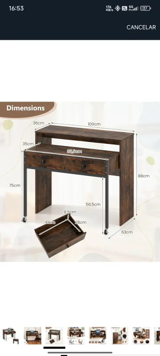 Escritorio Madera compacto NUEVO LLEER ANUNCIO