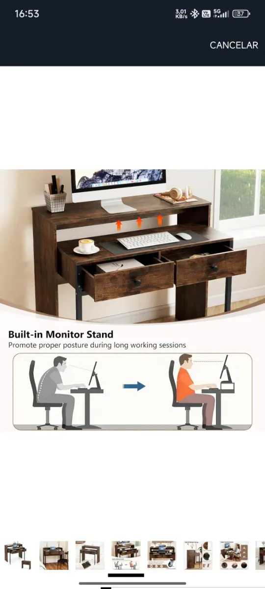 Escritorio Madera compacto NUEVO LLEER ANUNCIO