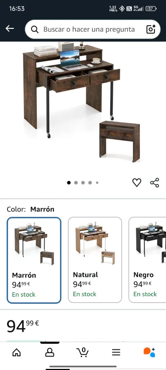 Escritorio Madera compacto NUEVO LLEER ANUNCIO