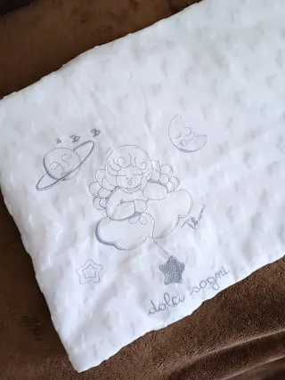 Copertina neonato bianca Thun