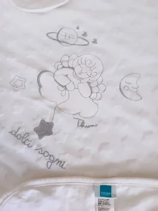 Copertina neonato bianca Thun