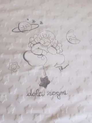 Copertina neonato bianca Thun