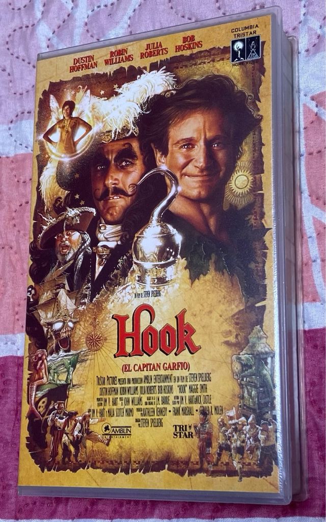 Película Hook VHS (El Capitán Garfio).