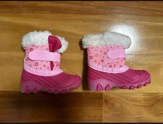 Botas de nieve rosas para niña Numero:23